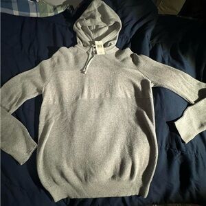 Michael Kors 100% cotton heather grey hooded sweater. BNWT